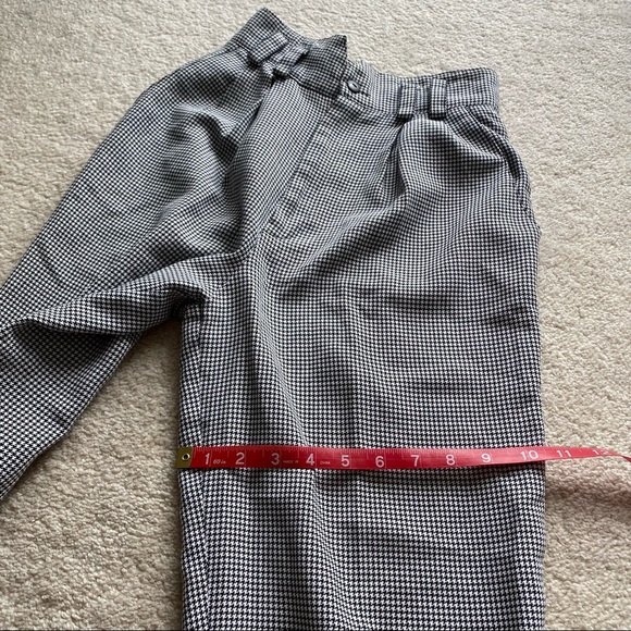 VINTAGE HOUNDSTOOTH PLEATED TROUSERS - Picture 12 of 15
